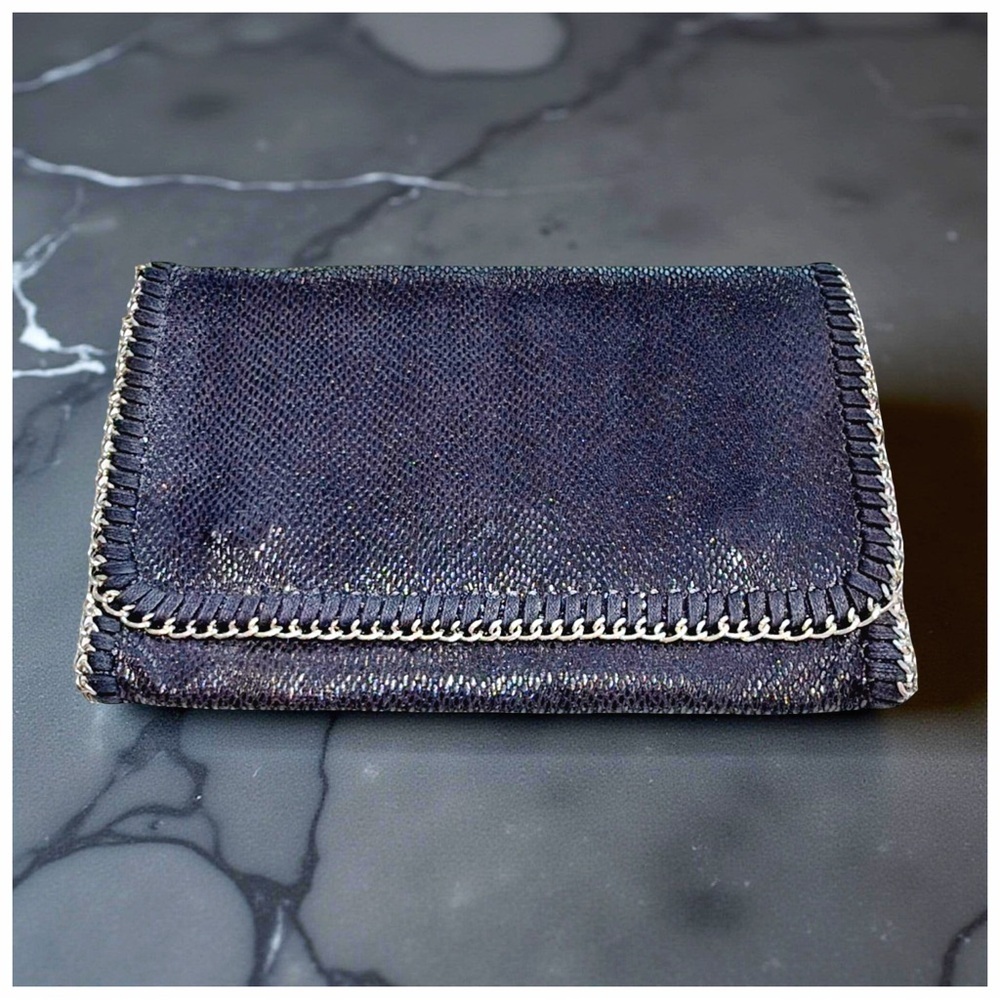 TARNISH Metallic Chain-Trim Clutch - Picture 6 of 12